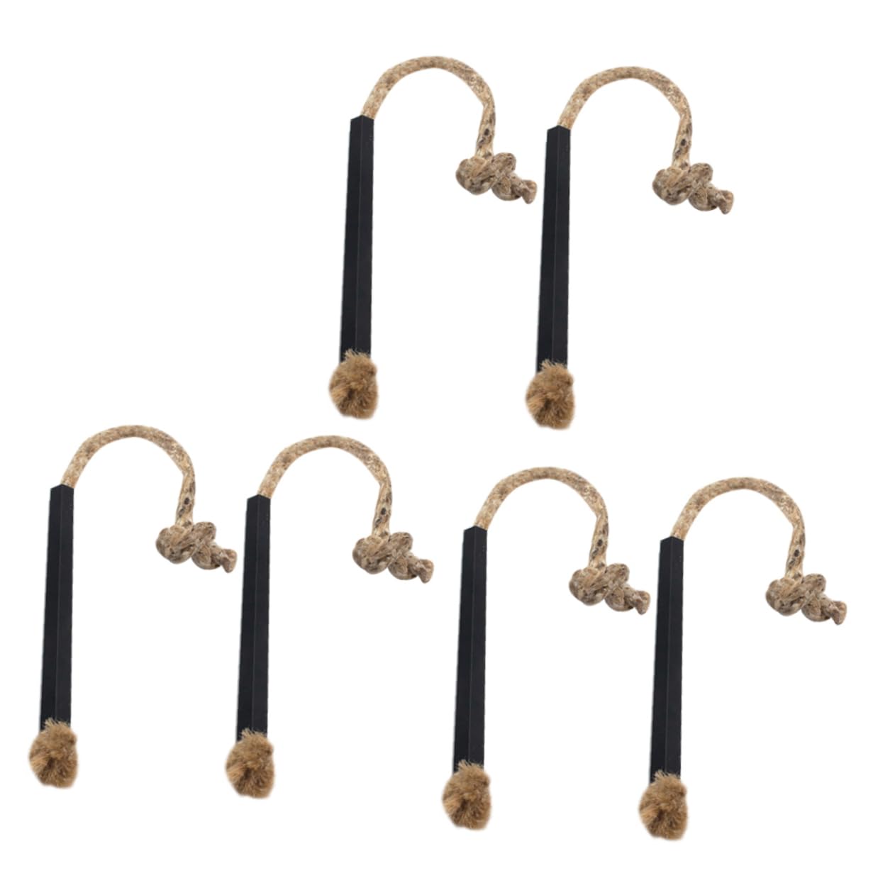 Totority 6pcs Portable Fire Starter Cord Wick Rope for Outdoor Camping Lightweight and Quick Flame Ignition Tool for Barbecue and Survival Activities