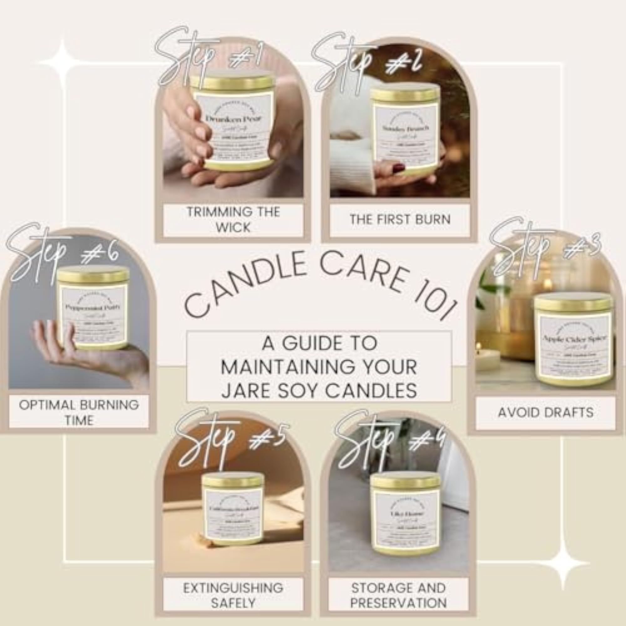Essential Oil Highly Scented Aromatherapy Candle, Soy for Home