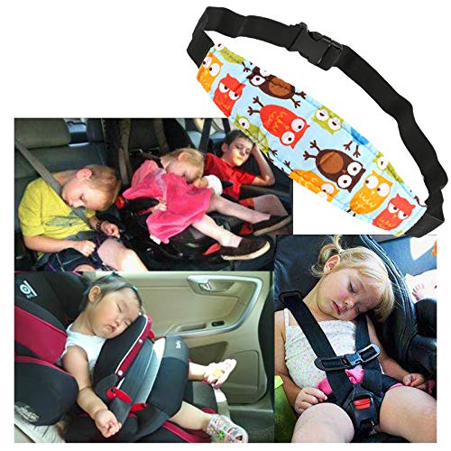 Miniatura 7 de Kesote 3 Soporte Seguridad Para Cabeza De Niños Cinturón Ajustable Para Silla De Coche Correa De Seguridad Para El Asiento Del Coche