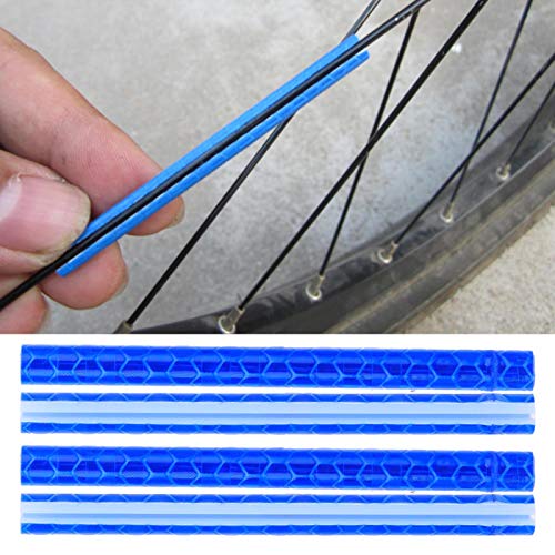 48pcs luz de raio de bicicleta, luz de raio de aro de bicicleta, bicicleta de mobília diária para se