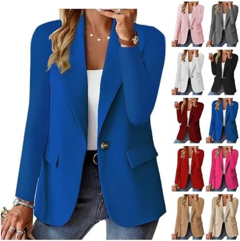 Blazers for Women 2025 Trendy Business Casual Jackets Long Sleeve Open Front Cardigan Work Suit Spring Fashion Blazer