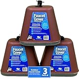 Cold Front Products Faucet Cover - Exterior Faucet Cover - Hose Bib Covers - Water Spigot Protector - Durable Outdoor Spigot Protection - 5.5' x 6.5' x 6.0' (Pack of 3)