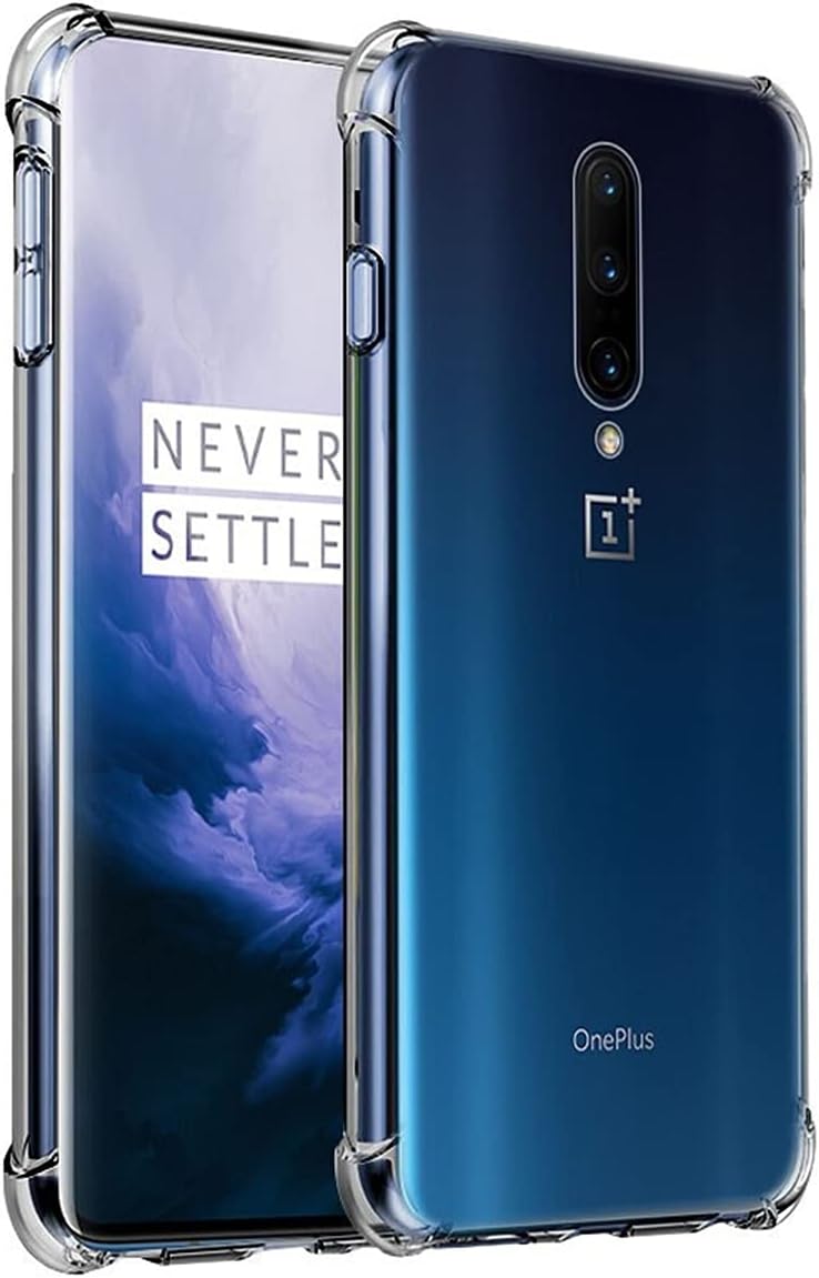 iCoverCase for OnePlus 7 Pro Case Clear, Corner Shockproof Protective Phone Case Soft TPU Slim Thin Case for OnePlus 7 Pro - Clear