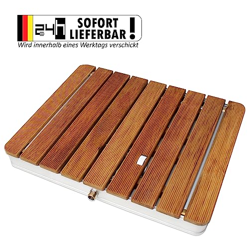 Bodendusche Tec Gartendusche aus Teak-Holz für den Garten