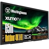 Westinghouse 65 Inch Smart Outdoor TV, 4K UHD 700 nits High-Brightness Temperature Resistant IP55 Waterproof, Anti-Glare Display, Partial Sun, XUMO Smart TV PS Series, Weatherproof, Bluetooth, WiFi