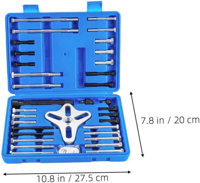 GLEAVI Carbon Steel Steering Wheel Puller Kit 46pcs for Automotive Repair