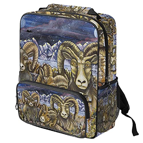 Sac à dos décontracté imprimé antilope pour vos journées de cours et bureau