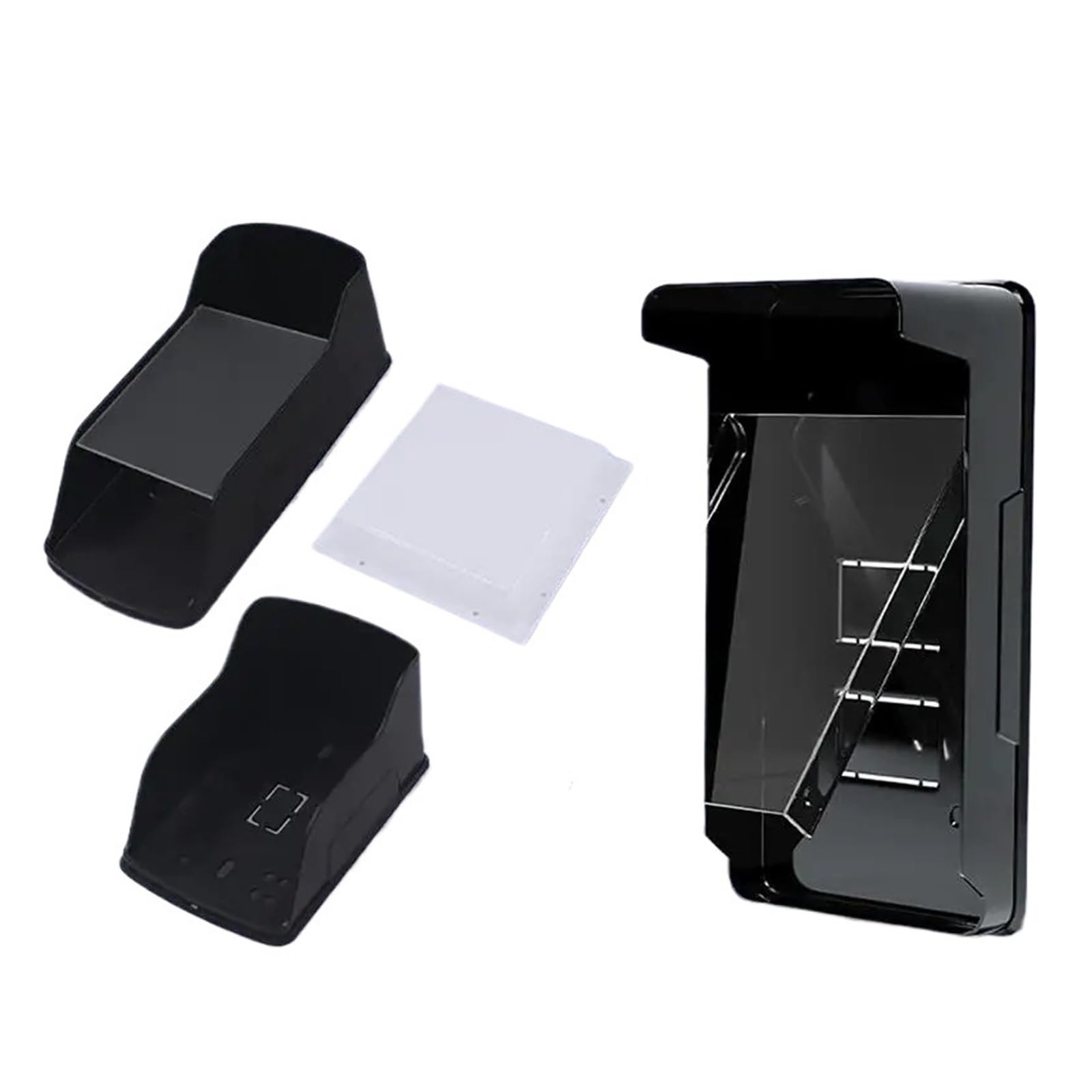 Gwyzax Large With Cover Door Bell Rain Cover 2Pc Weatherproof Doorbell Cover Outdoor Switch Protection Box Wireless Doorbell Cover For Door Fingerprint Machine Rain Cover(Large With Cover)