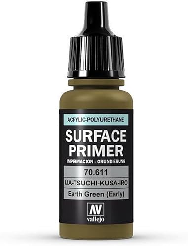 Miniatura 2 de Vallejo Pintura acrílica, IJA-Tsuchi-Kusa-IRO Earth Green (temprano)