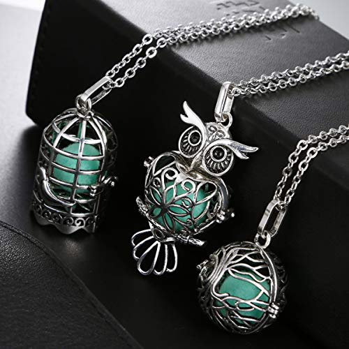 Mixed Pearl Cage Locket Pendants Set, Essential Oil Diffuser DIY Necklace Bracelet Jewelry Making Craft, Bulk Beads Aromatherapy Diffuser Charms Gifts for Women Girls - Image 5
