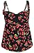 Gabrielle-Aug Women's Vintage Floral Cherry Print Tankini Top Swimsuit(FBA) (18, Cherry)