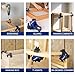WORKPRO 90 Degree Corner Clamps for Woodworking, 4-Pack Adjustable Spring Loaded One-Handed Woodworking Clamps Tools for Framing, Cabinets & DIY Projects