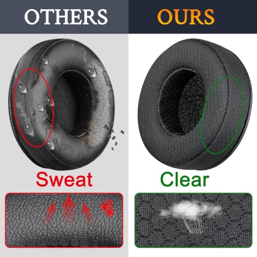 Image of SOULWIT Mesh Earpads for Skullcandy Hesh /Hesh2 Headphones - Black | Not Fit Hesh 3 /Hesh ANC /Hesh Evo Headphones