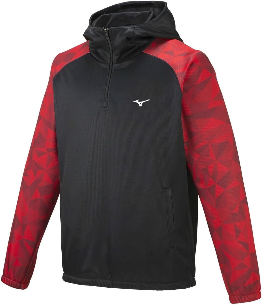 MIZUNO 高校野球部 グランドコート グラコン ジャンパー 黒＆銀 光沢