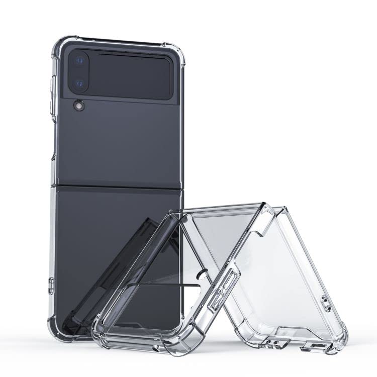 Oprimio Coque Transparente pour Samsung Z Flip4 - Silicone Ultra Fine 100% Transparente - Matériau Allemand - Protection pour Samsung Z Flip 4