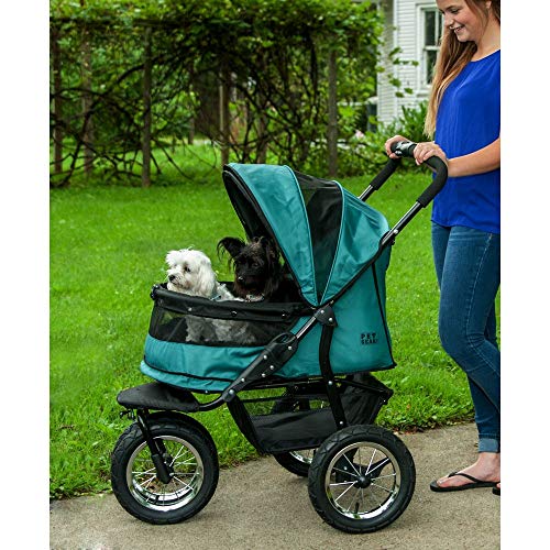 Pet Gear Carrinho de bebê duplo sem zíper, entrada sem zíper, para cães ou gatos únicos ou múltiplos