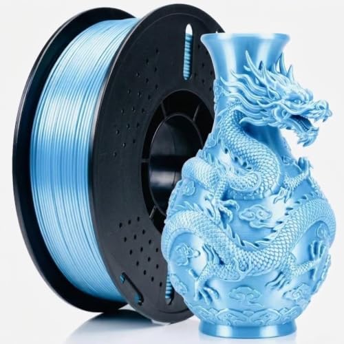 Image of Silk PLA 3D Printing Filament 1.75mm Filajoy3D 3D Printing Filament 1KG, Dimensional Accuracy ±0.03mm, Compatible with Most FDM 3D Printers, Blue