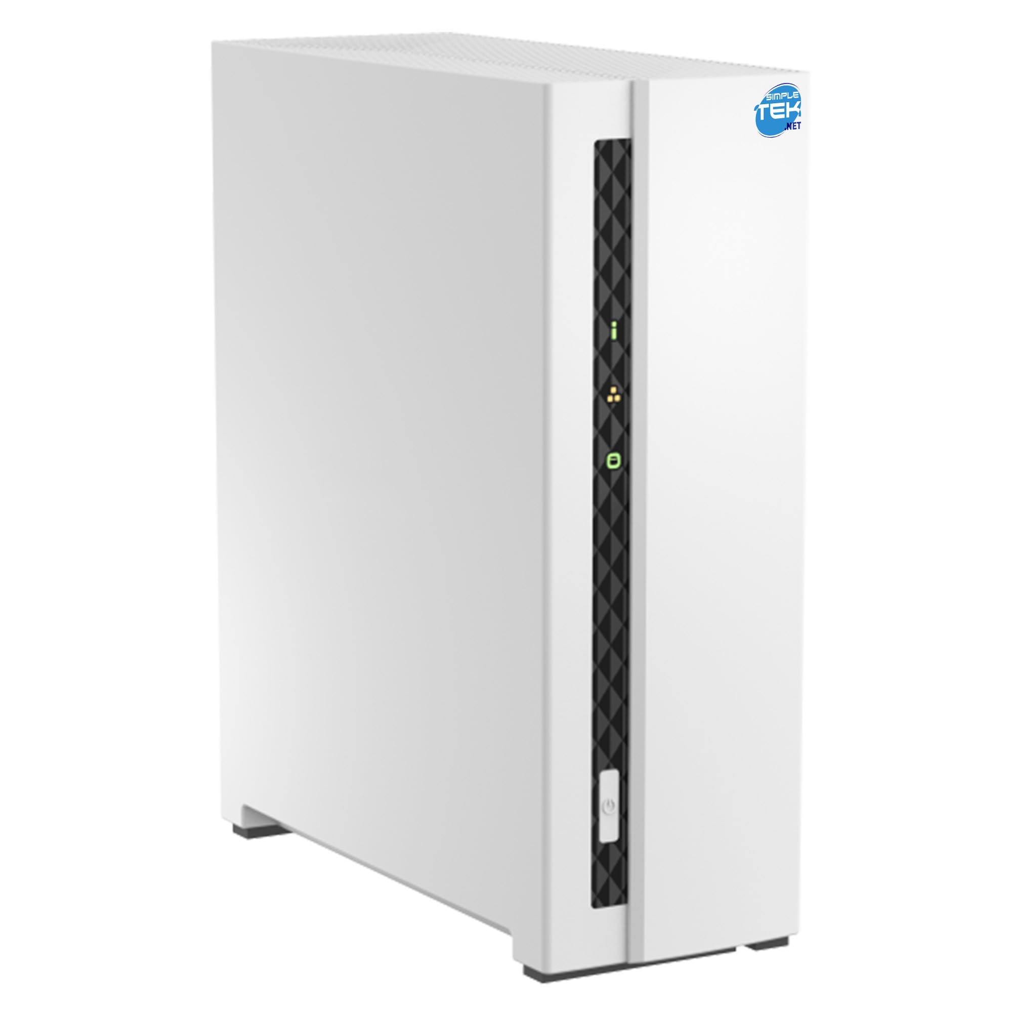 SIMPLETEK - Sistema di archiviazione di rete domestica NAS con 2 GB RAM, 1-Bay con HDD da 1TB preinstallato, USB, LAN gigabit (Ricondizionato)