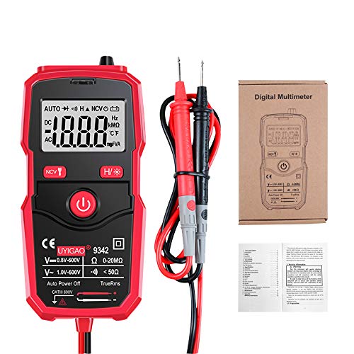 MiOYOOW Digital Multimeter Automatic, Electrical Voltmeter Tester with Intelligent NCV, Auto-Ranging Multimeter AC/DC, Car Battery Tester Circuit Tester