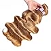 Valentines Day Gifts Aigemei Peruvian Virgin Hair Body Wave Honey Blonde 1 Bundle 100% Unprocessed Body Wavy Human Hair Extensions(12 Inch,Honey Blonde Color 27)