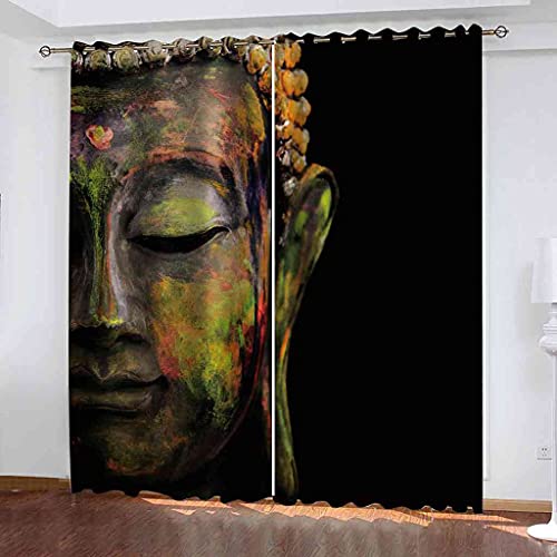 Rideau occultant bouddha 3D finitions de qualité supérieure