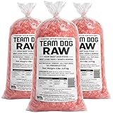 Team Dog Raw Frozen Dog Food | 65% Beef Muscle, Organ Meats, Herring & Green Tripe for Dogs | All Natural Grain Free Dog Food for Optimal Health, Digestion & Coat | 15 x 1 LB Rolls