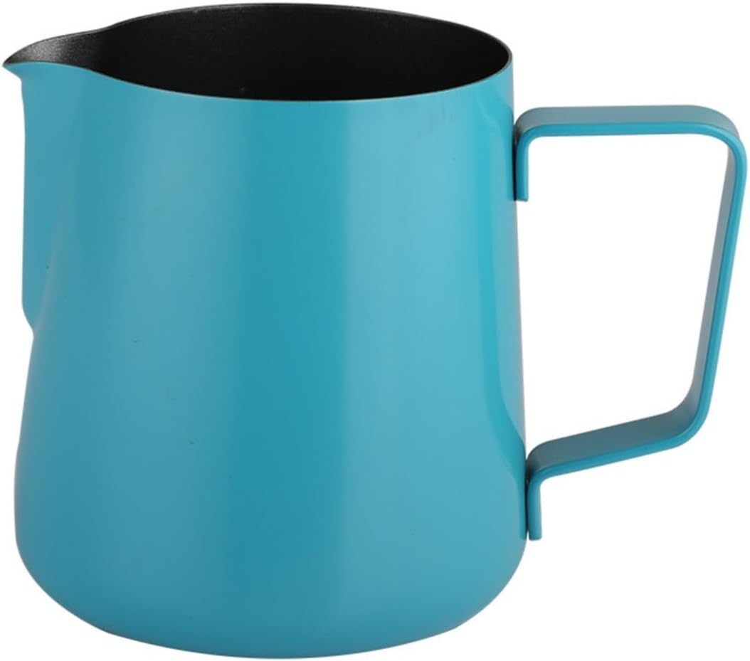Milk Frothing Pitcher Milk Jug for Making Latte Art and Cappuccino Coffee Coffee Bar Cappuccino(Red,24OZ)