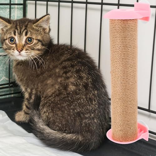 Poste para rascar gato con cuerda de yute 30 cm miniatura 4