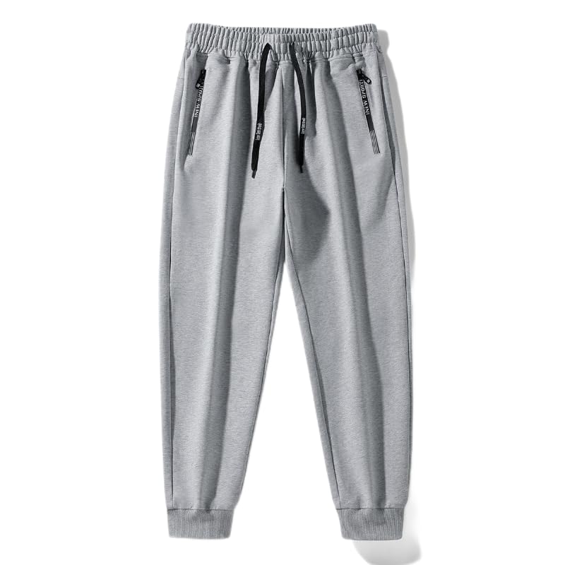 FishM Spring Special Mens 3 Pack Athletic Jogger Sweatpants for Men with Letter Print Zipper Size L Thin and Breathable