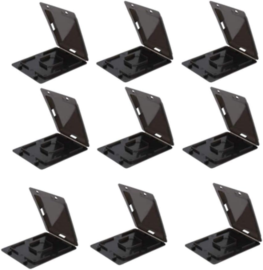 9 Pcs Beekeeping Beehive Collector Plastic Beehive Lid Hive Cover Black