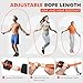 KUTIZE Jump Rope, Weighted Jump Rope for Men Women, Adjustable 1lb Heavy Skipping Ropes, Suitable for Boxing, Cardio, Home Fitness, Training Muscle, Home Gym Workout Equipment for Full Body Exercise