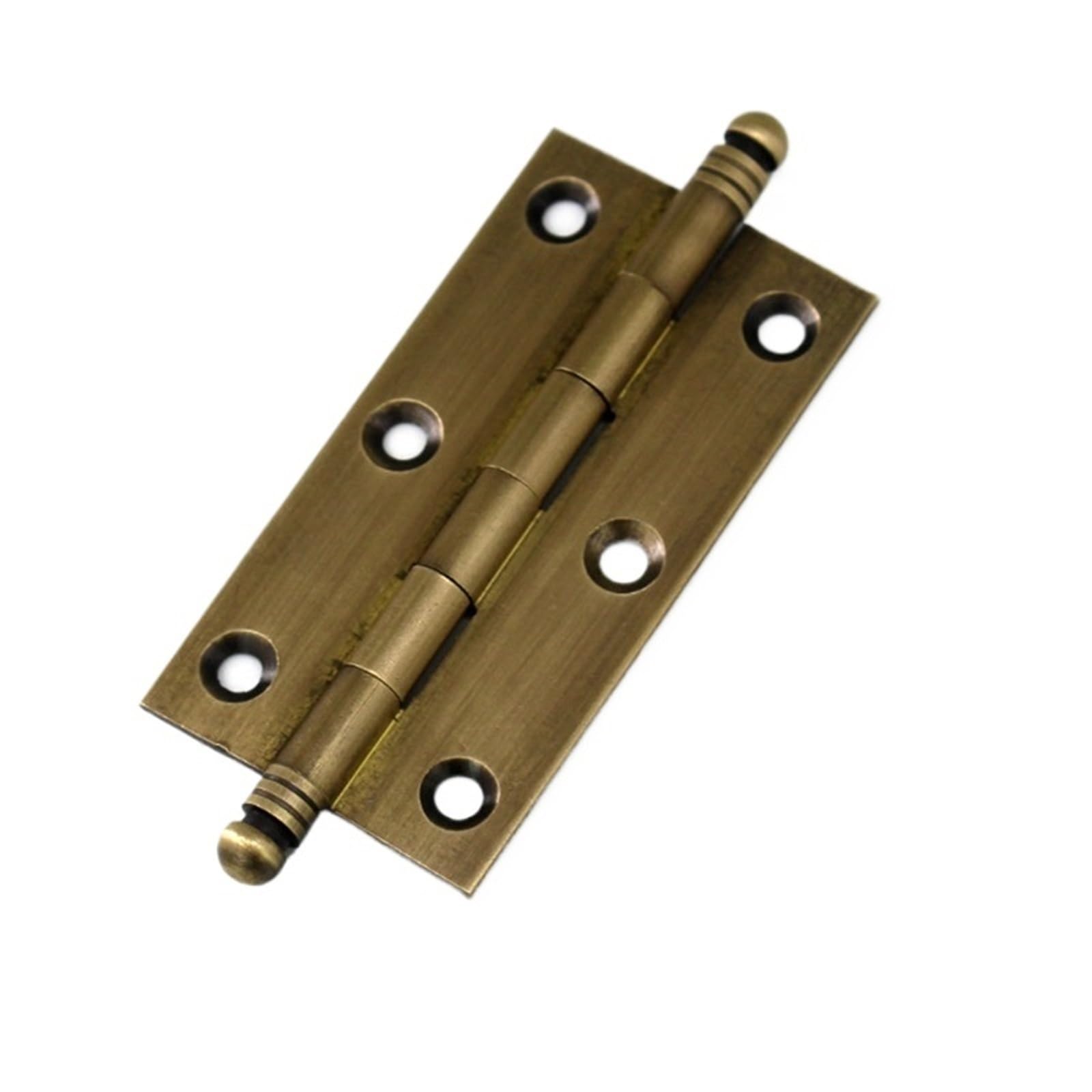 4 Pcs Decorative Antique Brass Cabinet Hinges Bronze Kitchen Cupboard Door Butt Vintage for Door(3inch)