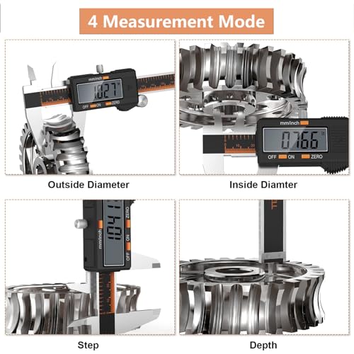 Calibre Digital Electrónico de acero inoxidable con Bluetooth y precisión 6