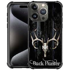 Classic Deer Skull Buck Hunter Wood Grain