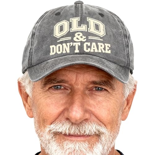 Gorra de camioneta – Parasol ajustable Old Dont Care, transpirable, protección solar, para hombres y mujeres, viajes diarios, deportes, compras, senderismo, picnic, pesca, Año Nuevo, fiesta