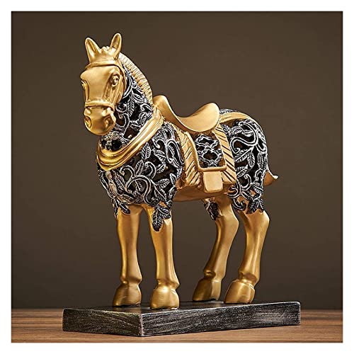 Petites statues à la maison de cheval creux décor de table et bureau rétro