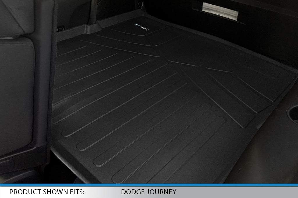 SMARTLINER All Weather Custom Fit 3 Row & Cargo Liner Behind The 2nd Row Floor Mat Liner Set Compatible with 2010-2020 Dodge Journey