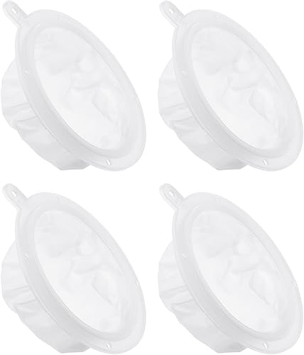 PATIKIL Filtro de alimentos de 5.4 pulgadas de diámetro exterior, paquete de 4 filtros de malla de 300 filtros de malla fina para jugo, café,