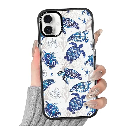 Jumkook Summer Phone Case Transparent for iPhone 17 6.3",Ocean Collage Turtle Pattern Cover Clear, Aesthetic Flower Seashell Cute Design for Girls Women,Soft TPU Drop Protection for iPhone17, Starfish
