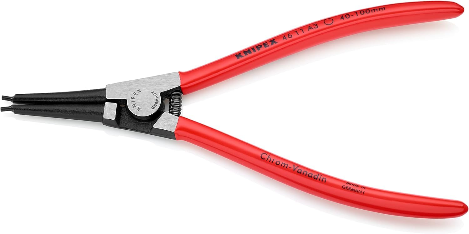 KNIPEX Circlip Pliers for External Circlips on Shafts with Plastic Coating 210 mm, 46 11 A3