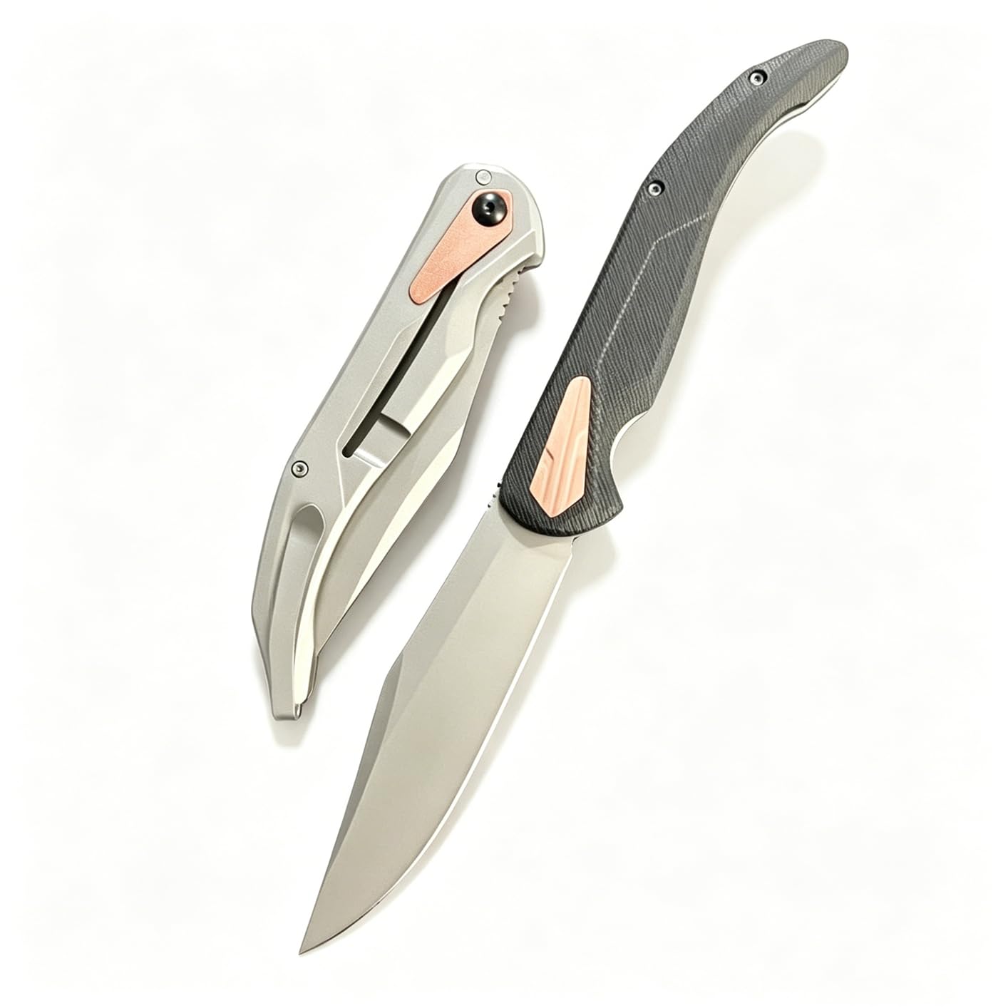 Klappmesser Edelstahl G10 Griff 25,1 cm Outdoor Taschenmesser，Schwarz