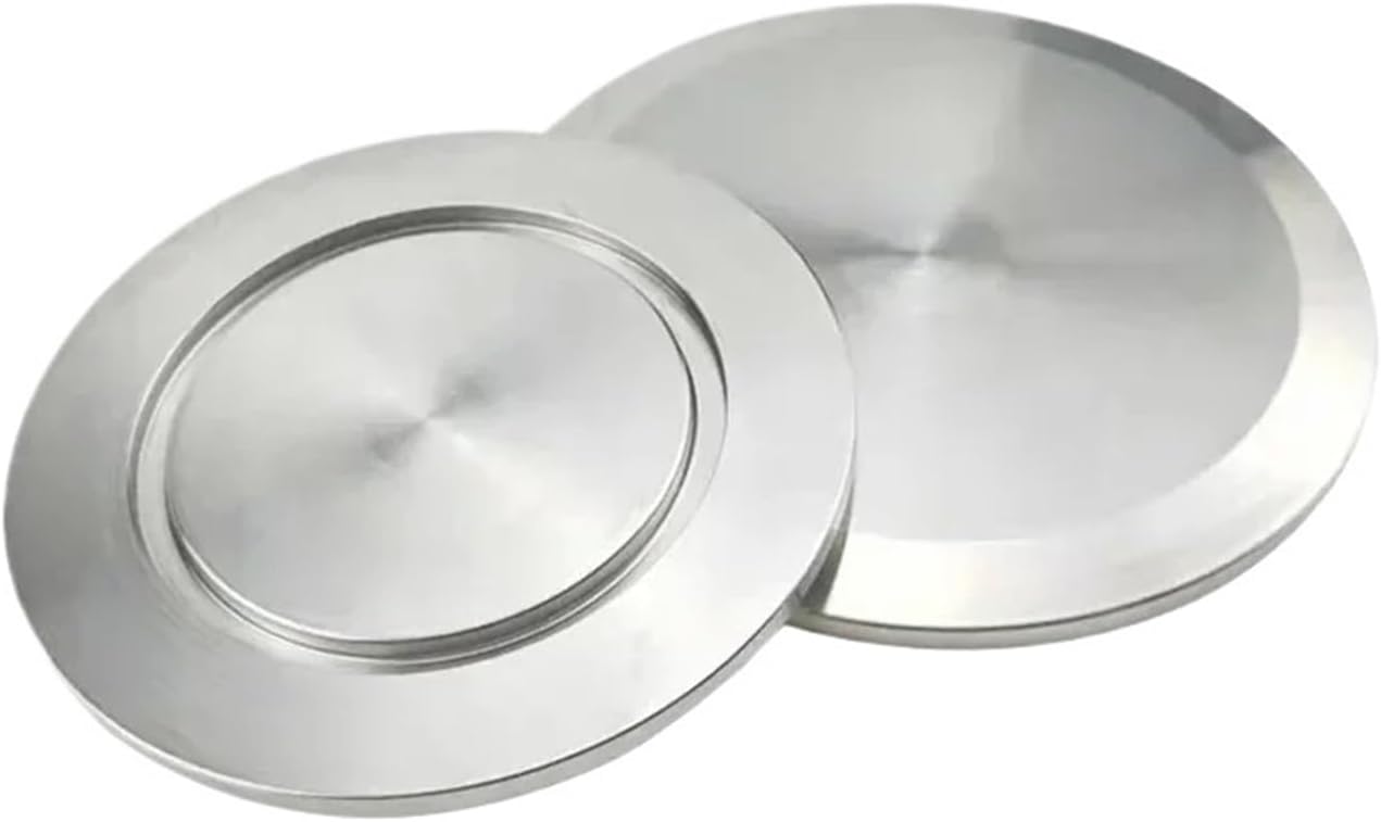 Blind Flange Cap 1pc KF10 KF16 KF25 KF40 KF50 KF63 304 Stainless Steel Pipe Fitting KF Vacuum End Cap Plug Fit(KF63 diameter 87mm)