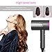 Hair Dryer, slopehill (Safety Upgraded) 1800W Professional Ionic Hairdryer for Hair Care, Powerful Hot/Cool Wind Blow Dryer, 3 Magnetic Attachments, ETL, UL and ALCI Safety Plug (Dark Grey)