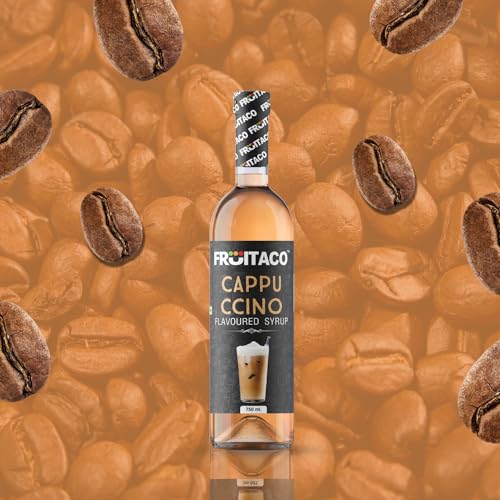 Image of Fruitaco Cappuccino Syrup: Perfect Mixer for Enhancing Mocktails & Cocktails, Drinks, and Mojitos at Parties, Conveniently Packaged in a 750ml Bottle for All Your Mixing Needs | Non-Alcoholic