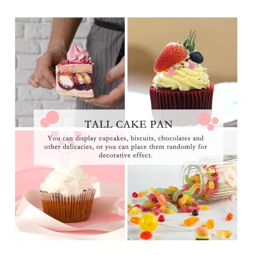 Round Wood Cake Display Stand 6 inch Dessert Display Plates Cupcake Pedestal Stand for Wedding Serving Table Parties Decorating Birthday by LCJAOF - Image 4