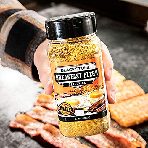 Image of BLACKSTONE 4112 Breakfast Blend Seasoning for Eggs, Chicken, Pork, Beef, Sausages, Poultry, Rib Flavorful Mix - BBQ Grilling Spices - Made in The USA, Clear