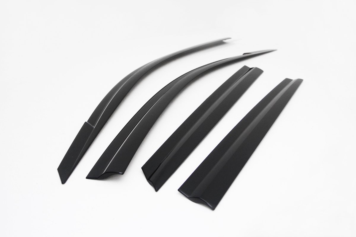 AUTO CLOVER Juego de deflectores de viento para Hyundai Santa Fe 2007-2012 (4 piezas)