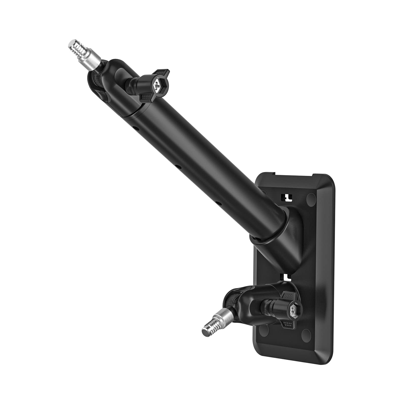 HOLACA Support mural 2 en 1 compatible avec caméra Rin-g Spotlight Plus/Pro, Stick Up Cam Battery/Pro, Outdoor Cam Plus, panneau solaire R-ing, et pour appareil photo et panneau solaire avec filetage