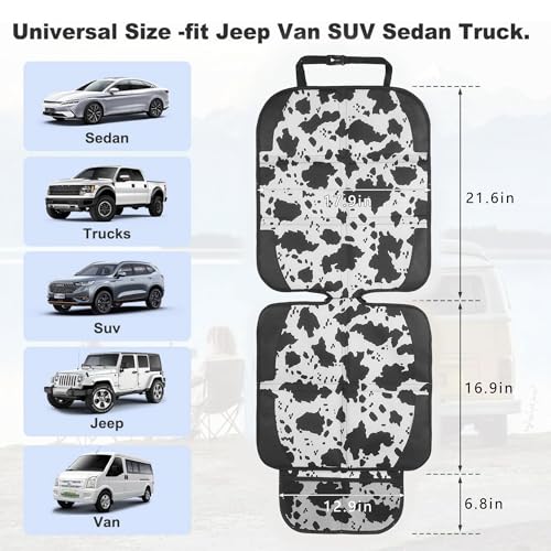 Image of Car Seat Protector for Child Car Seat, 2 Pack Baby Car Seat Covers with Mesh Pockets & Non-Slip Backing 600D Durable Seat Protector