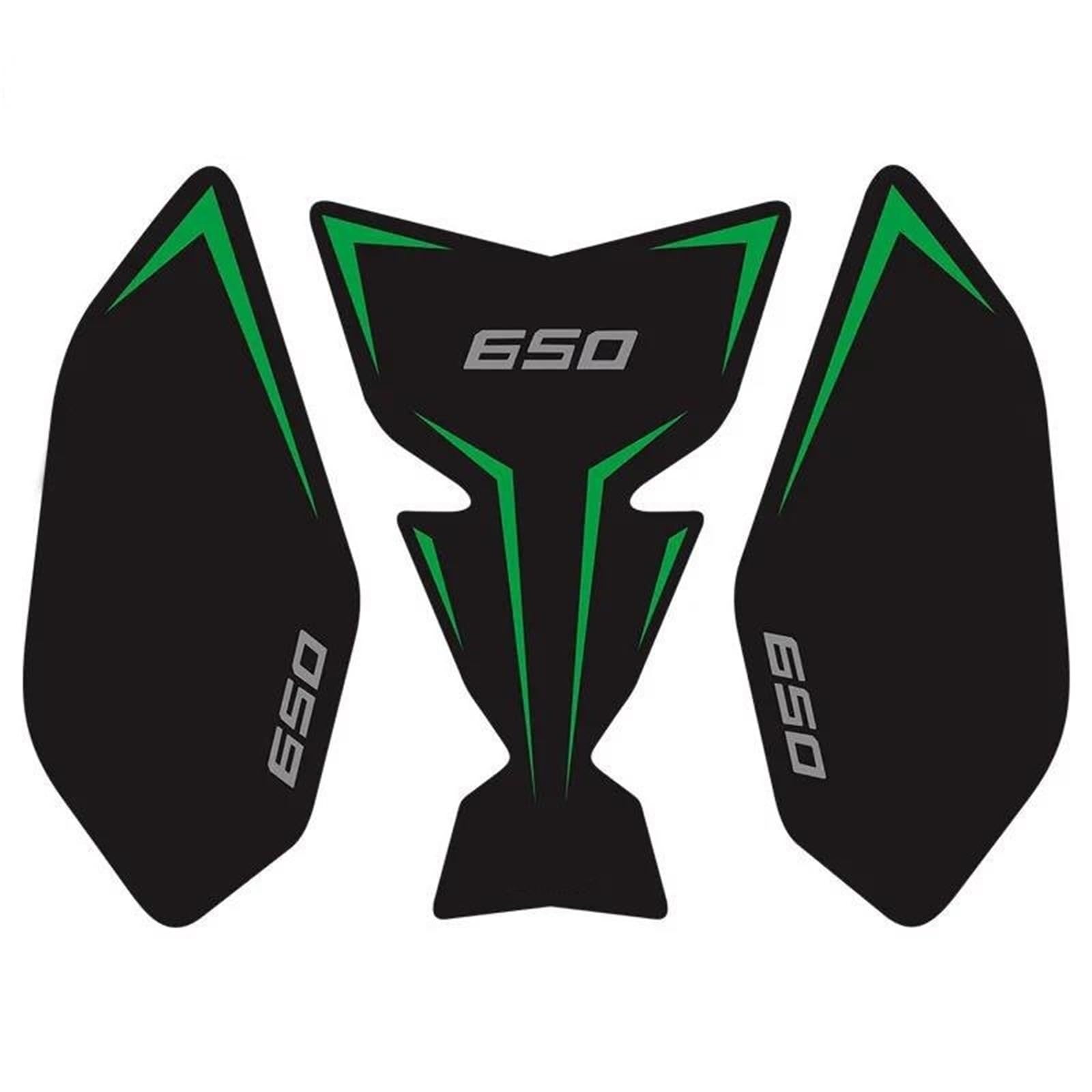 Motorcycle Tank Pad Stickers Side Gas Grip Protector Decal for Kawasaki for Ninja650 for Z650 2018-2025 Streetfighter(Color10)